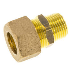 R 1/2'' Male x 18mm Brass Straight Compression Fitting 67 Bar DIN EN 1254-2