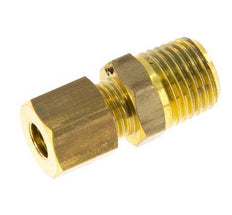 R 1/4'' Male x 6mm Brass Straight Compression Fitting 150 Bar DIN EN 1254-2 [2 Pieces]