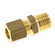 R 1/4'' Male x 8mm Brass Straight Compression Fitting 135 Bar DIN EN 1254-2 [2 Pieces]