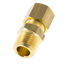 R 1/4'' Male x 8mm Brass Straight Compression Fitting 135 Bar DIN EN 1254-2 [2 Pieces]
