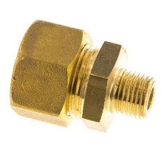 R 1/4'' Male x 16mm Brass Straight Compression Fitting 76 Bar DIN EN 1254-2
