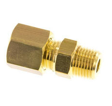 R 1/8'' Male x 6mm Brass Straight Compression Fitting 150 Bar DIN EN 1254-2 [2 Pieces]
