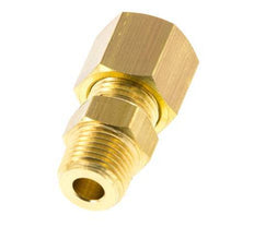 R 1/8'' Male x 6mm Brass Straight Compression Fitting 150 Bar DIN EN 1254-2 [2 Pieces]