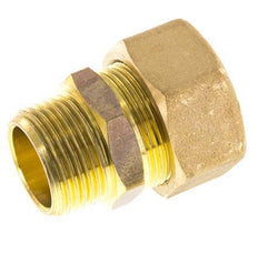 R 3/4'' Male x 22mm Brass Straight Compression Fitting 54 Bar DIN EN 1254-2