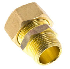 R 3/4'' Male x 22mm Brass Straight Compression Fitting 54 Bar DIN EN 1254-2
