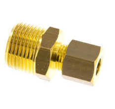 R 3/8'' Male x 6mm Brass Straight Compression Fitting 150 Bar DIN EN 1254-2