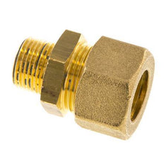 R 3/8'' Male x 16mm Brass Straight Compression Fitting 76 Bar DIN EN 1254-2