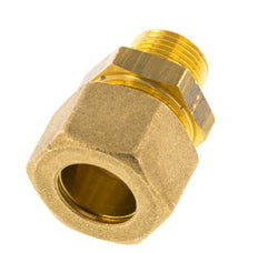 R 3/8'' Male x 16mm Brass Straight Compression Fitting 76 Bar DIN EN 1254-2