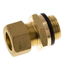 G 1/2'' Male x 15mm Brass Straight Compression Fitting with PA Seal 82 Bar DIN EN 1254-2