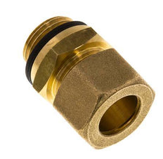 G 1/2'' Male x 16mm Brass Straight Compression Fitting with PA Seal 76 Bar DIN EN 1254-2