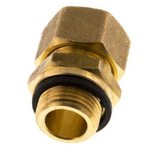 G 1/2'' Male x 16mm Brass Straight Compression Fitting with PA Seal 76 Bar DIN EN 1254-2