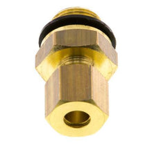 G 1/4'' Male x 6mm Brass Straight Compression Fitting with PA Seal 150 Bar DIN EN 1254-2 [2 Pieces]