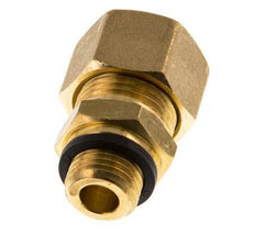 G 1/4'' Male x 12mm Brass Straight Compression Fitting with PA Seal 75 Bar DIN EN 1254-2