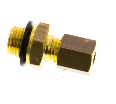 G 1/8'' Male x 4mm Brass Straight Compression Fitting with PA Seal 150 Bar DIN EN 1254-2 [2 Pieces]