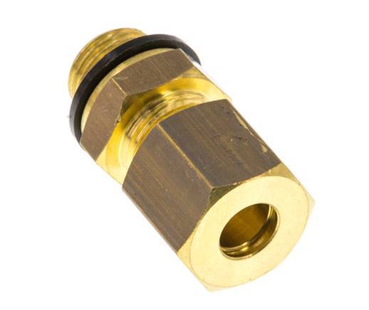 G 1/8'' Male x 6mm Brass Straight Compression Fitting with PA Seal 150 Bar DIN EN 1254-2 [2 Pieces]