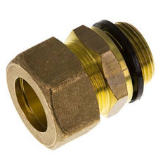 G 3/4'' Male x 22mm Brass Straight Compression Fitting with PA Seal 54 Bar DIN EN 1254-2