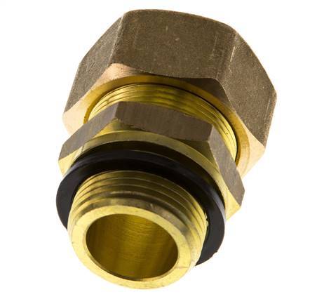 G 3/4'' Male x 22mm Brass Straight Compression Fitting with PA Seal 54 Bar DIN EN 1254-2