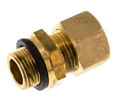 G 3/8'' Male x 12mm Brass Straight Compression Fitting with PA Seal 75 Bar DIN EN 1254-2