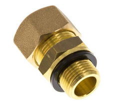 G 3/8'' Male x 14mm Brass Straight Compression Fitting with PA Seal 89 Bar DIN EN 1254-2
