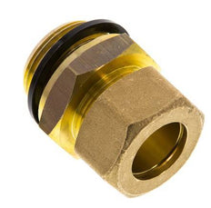 G 1'' Male x 22mm Brass Straight Compression Fitting with PA Seal 54 Bar DIN EN 1254-2