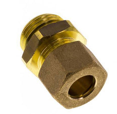 G 1/2'' Male x 12mm Brass Straight Compression Fitting with NBR Seal 75 Bar DIN EN 1254-2