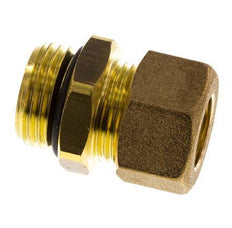 G 1/2'' Male x 14mm Brass Straight Compression Fitting with NBR Seal 89 Bar DIN EN 1254-2