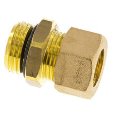 G 1/2'' Male x 15mm Brass Straight Compression Fitting with NBR Seal 82 Bar DIN EN 1254-2