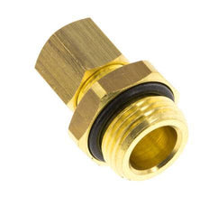 G 3/8'' Male x 8mm Brass Straight Compression Fitting with NBR Seal 135 Bar DIN EN 1254-2