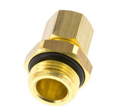 G 3/8'' Male x 8mm Brass Straight Compression Fitting with NBR Seal 135 Bar DIN EN 1254-2