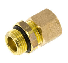 G 3/8'' Male x 10mm Brass Straight Compression Fitting with NBR Seal 95 Bar DIN EN 1254-2