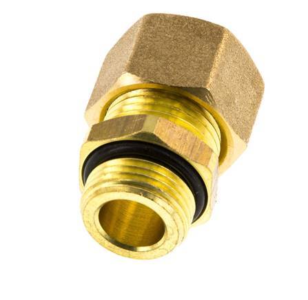 G 3/8'' Male x 12mm Brass Straight Compression Fitting with NBR Seal 75 Bar DIN EN 1254-2