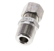 1/2'' NPT Male x 12L Stainless steel Straight Compression Fitting 315 Bar DIN 2353