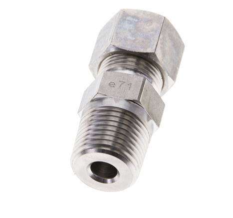 1/2'' NPT Male x 12S Stainless steel Straight Compression Fitting 630 Bar DIN 2353