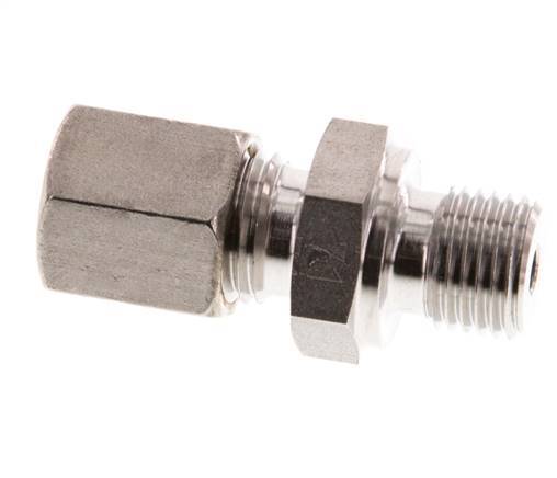 G 1/4'' Male x 6S Stainless steel Straight Compression Fitting 630 Bar DIN 2353
