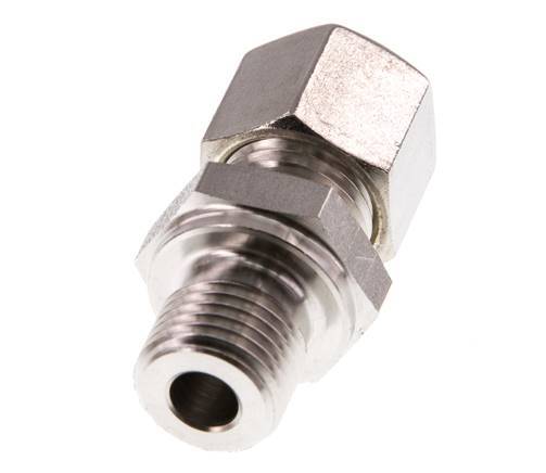 G 1/4'' Male x 8L Stainless steel Straight Compression Fitting 315 Bar DIN 2353