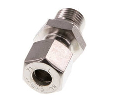 G 1/4'' Male x 8L Stainless steel Straight Compression Fitting 315 Bar DIN 2353