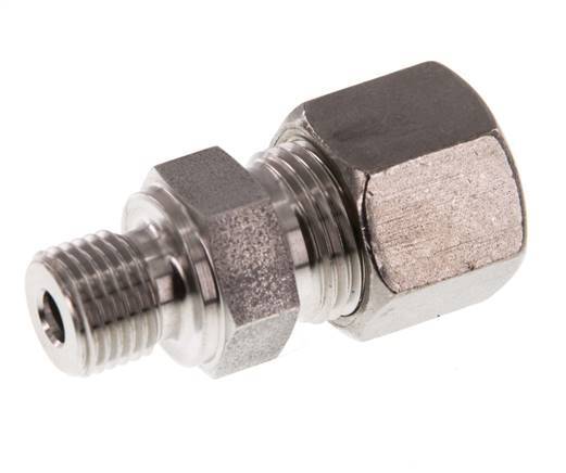 G 1/4'' Male x 10S Stainless steel Straight Compression Fitting 630 Bar DIN 2353