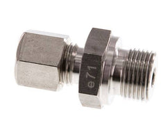 G 3/8'' Male x 8L Stainless steel Straight Compression Fitting 315 Bar DIN 2353