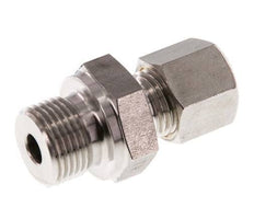 G 3/8'' Male x 8L Stainless steel Straight Compression Fitting 315 Bar DIN 2353