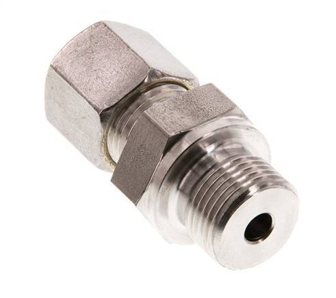 G 3/8'' Male x 8S Stainless steel Straight Compression Fitting 630 Bar DIN 2353