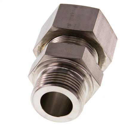 G 1'' Male x 25S Stainless steel Straight Compression Fitting 400 Bar DIN 2353