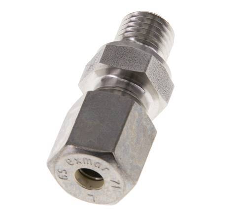 M12x1.5 Male x 6S Stainless steel Straight Compression Fitting 630 Bar DIN 2353