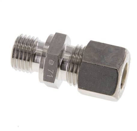 M14x1.5 Male x 10L Stainless steel Straight Compression Fitting 315 Bar DIN 2353