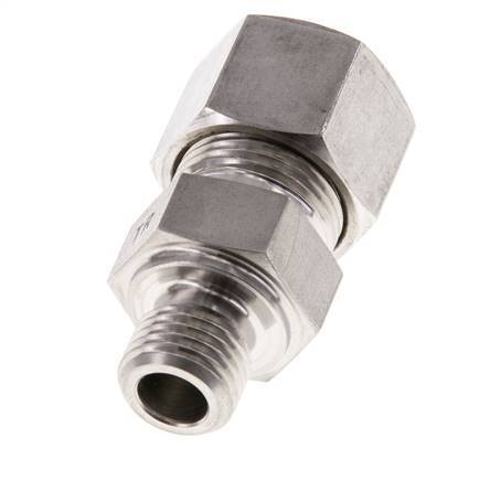 M14x1.5 Male x 12S Stainless steel Straight Compression Fitting 630 Bar DIN 2353