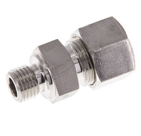 M14x1.5 Male x 12S Stainless steel Straight Compression Fitting 630 Bar DIN 2353