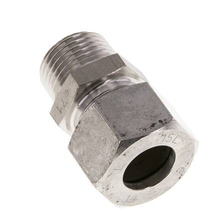 M18x1.5 Male x 10L Stainless steel Straight Compression Fitting 315 Bar DIN 2353