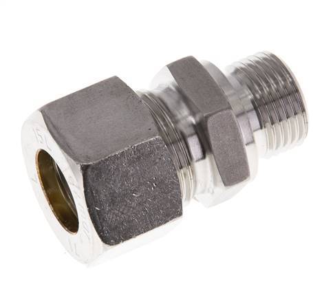 M18x1.5 Male x 15L Stainless steel Straight Compression Fitting 315 Bar DIN 2353