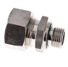 G 1/2'' Male x 22L Stainless steel Straight Compression Fitting with FKM Seal 160 Bar DIN 2353
