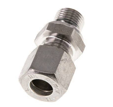 G 1/4'' Male x 10L Stainless steel Straight Compression Fitting with FKM Seal 315 Bar DIN 2353