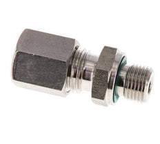 G 1/8'' Male x 6L Stainless steel Straight Compression Fitting with FKM Seal 315 Bar DIN 2353